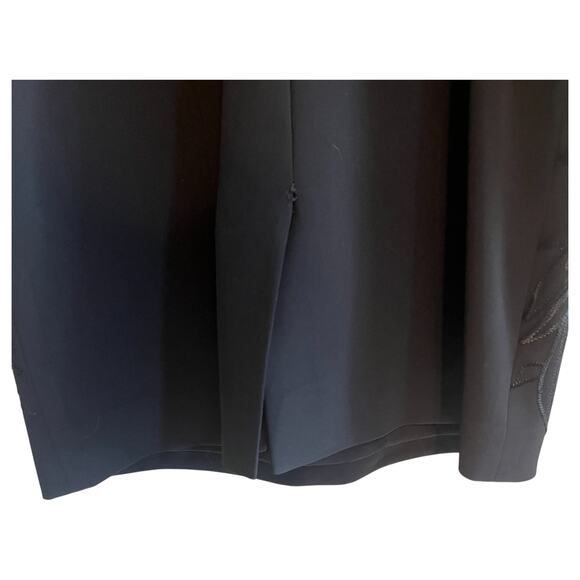 Karen Millen Embroidered Floral Double Strap Pencil Mini Dress Black Size 8 - Picture 7 of 9